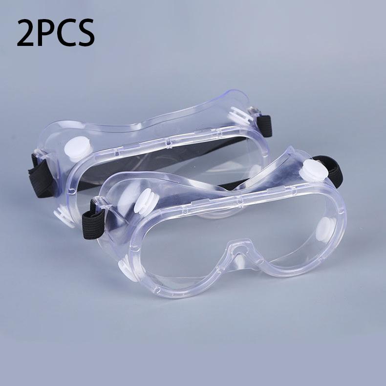 1/2PCS Clear Safety Goggles for Men Women Eye Protection Anti Dust Glasses Cycling Moto Dust-proof Eyewear