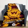 Custom Washington Football Team Soft Throw Blanket Flannel Blanket Warm Sofa Bed Camping home Decor Unique Christmas Gift C10381