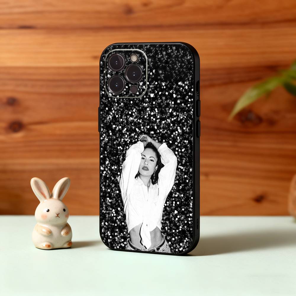 

Singer S-Selena Q-Quintanilla 90S Phone Case For iPhone17 16 15 14 13 12 11 Pro Max Plus,5G Soft Black Case iPhone15promax