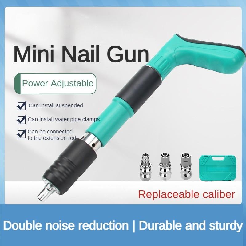 Household Woodworking Ceiling Artifact Portable Mini Nail Gun Cement Wall Pipe Wire Slot Nail Shooting And Fastening Device