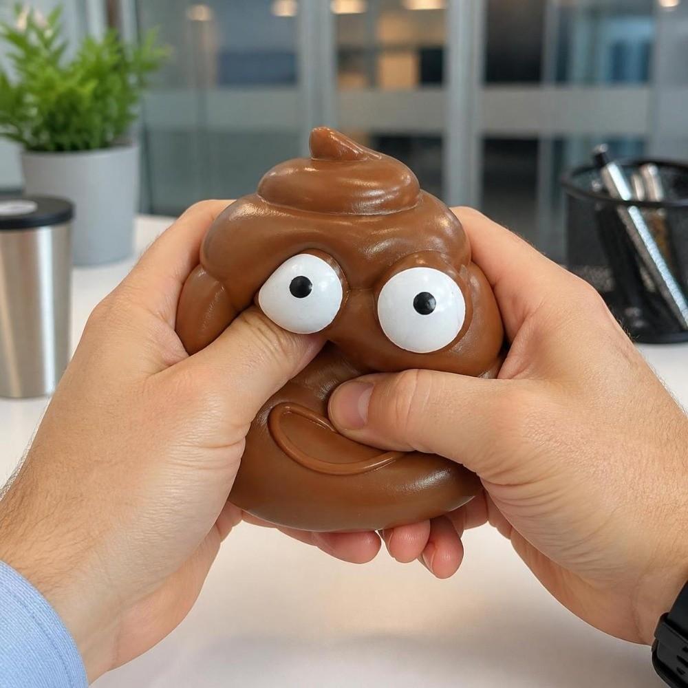 Crunchy Fake Poop Squeeze Toys Sound Effects Prank Toys Novelty TPR Fidget Toy  Joke Props