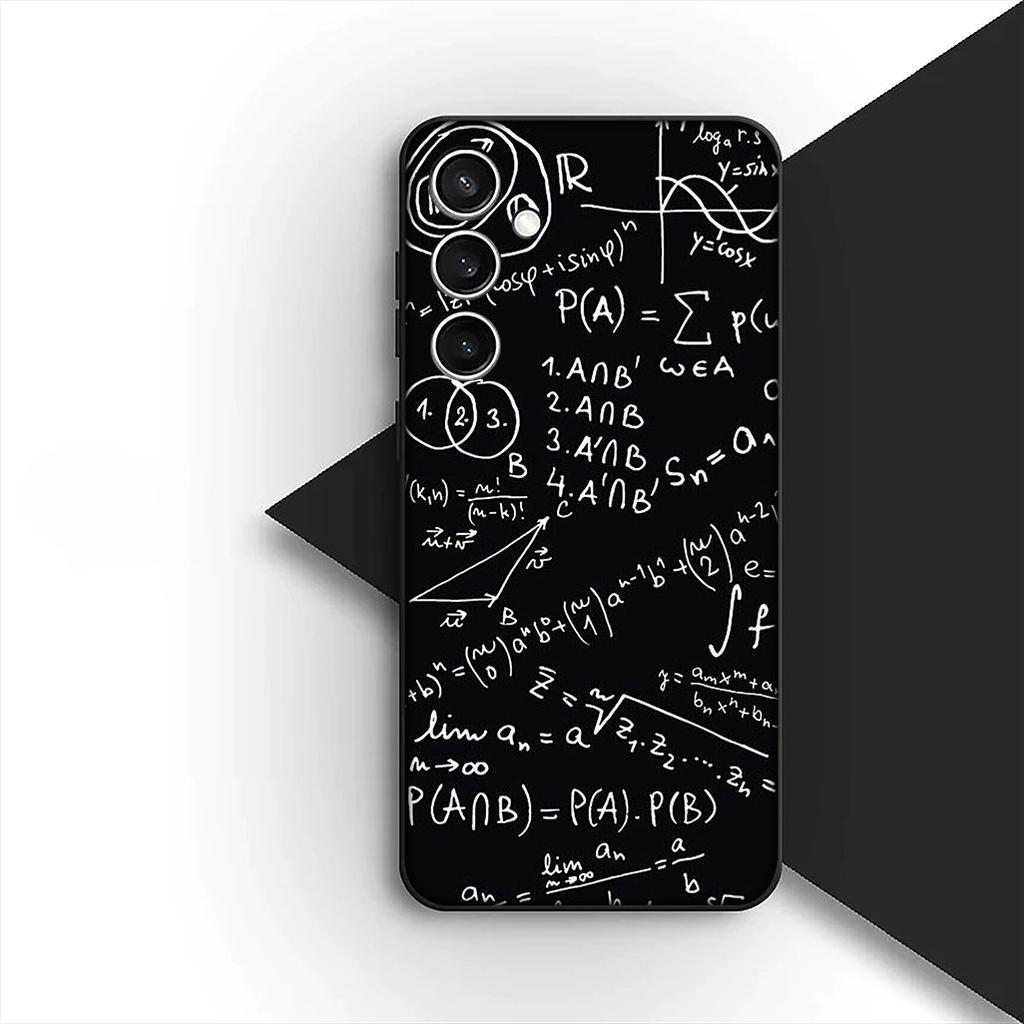 Chemical Maths Equation Formula Phone Case for Samsung Galaxy S24 S25 S23 FE Ultra Plus S7 Edge S25+ S23+ A56 5G Cover
