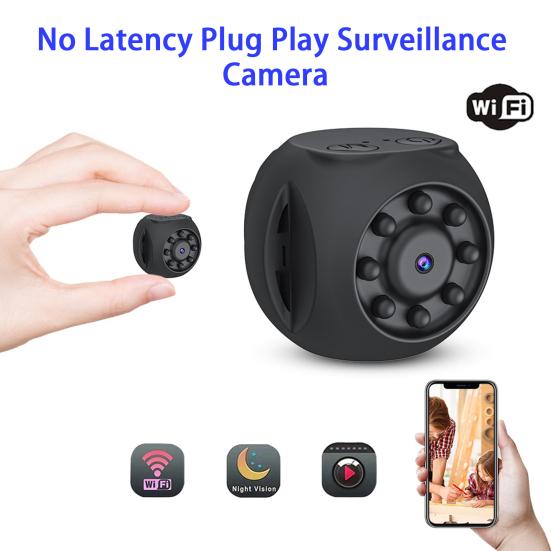 

Камера безпеки Дистанційний монітор Широкий кут огляду Інфрачервоне нічне бачення HD-сумісна AP Hotspots Камера спостереження чорний