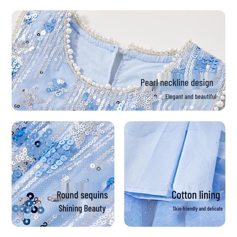 Disney Elsa Sequin Mesh Princess Dress