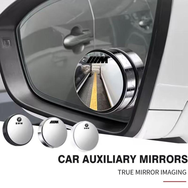 For BMW M X1 X3 M Logo Car Mirror Wide 360° Angle Blind Spot Mirrors Sticker For BMW G80 G06 G07 G42 G14 G15 G16 F82 X1 X3 M1 M2 M3 M4 M5 M6 M7