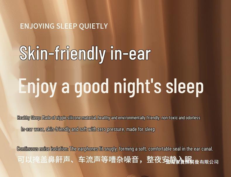 In-Ear Bluetooth Sleep Earbuds: Noise-Canceling, ASMR-Friendly, Comfortable for Side Sleepers, Wireless Earphones.