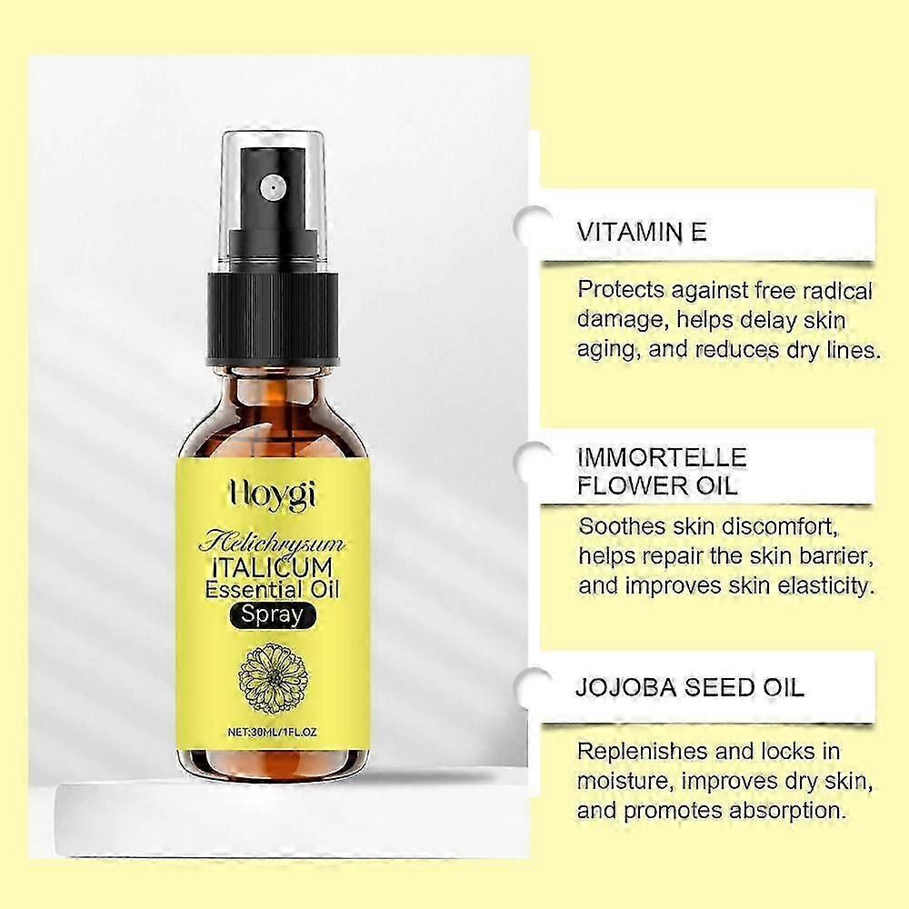 1-3X Organic-Helichrysum Italicum Essential-Oil Spray, Natural Helichrysum Italicum Extract for Anti-Aging Repair, for Daily Skincare Routine