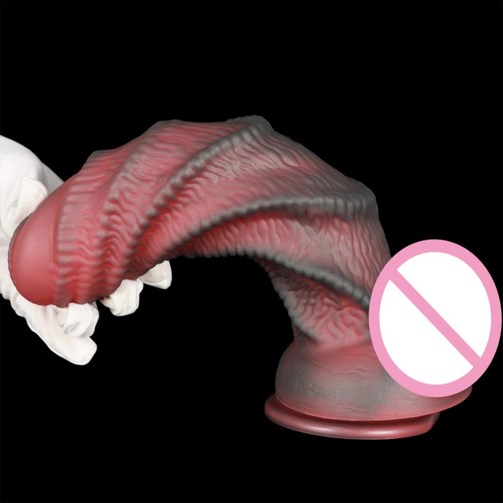 Alien Dildo Fake Penis Liquid Silicone Adult Sexual Product