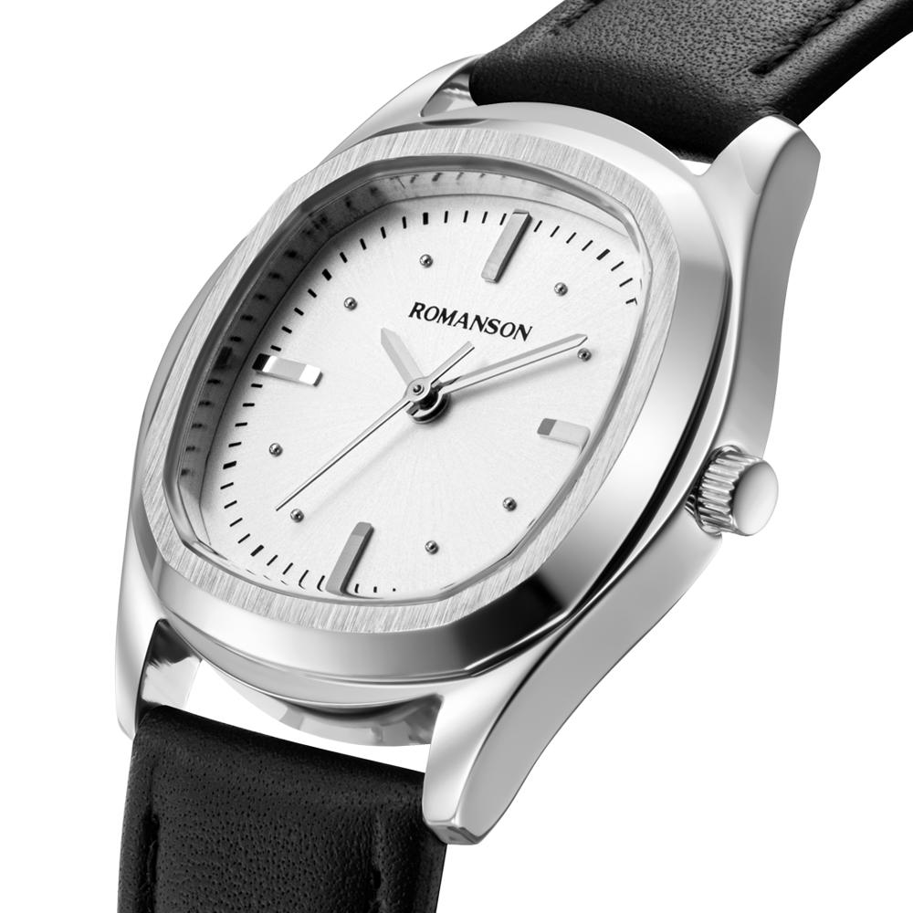 Lomanson Romance Square 30 White Leather Watch Rwtlll5Bf014Whwh0