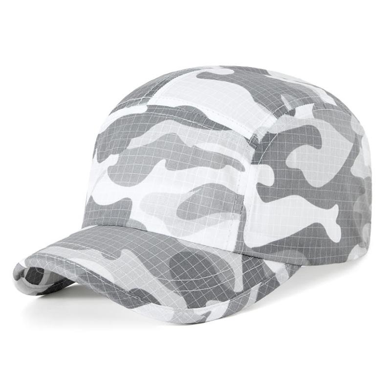 

Summer thin plaid camouflage soft top baseball cap for men and women, outdoor sports sun protection hat, sports sun hat Adjustable