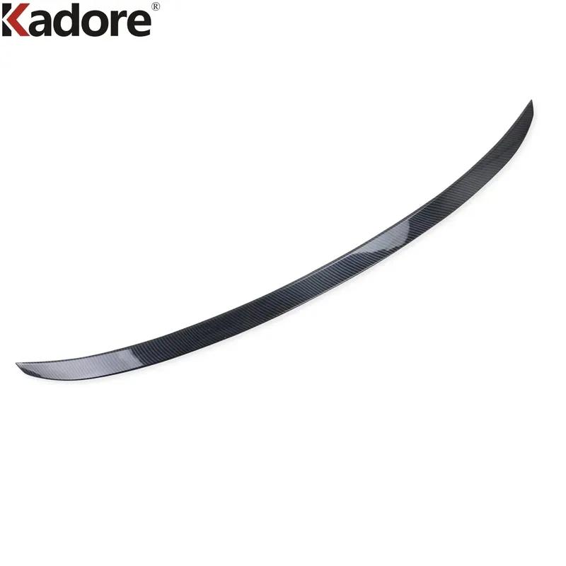 Rear Trunk Spoiler Cover Trim For Honda Accord 2018-  Carbon Fiber Car Tailgate Side Wing Splitter Strip Accessories