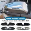 Car Decoration Door Mirror Cover For Toyota Innova Harrier Hilux 2015-2025 Car Rearview Accessories Matte Black Chrome Silver