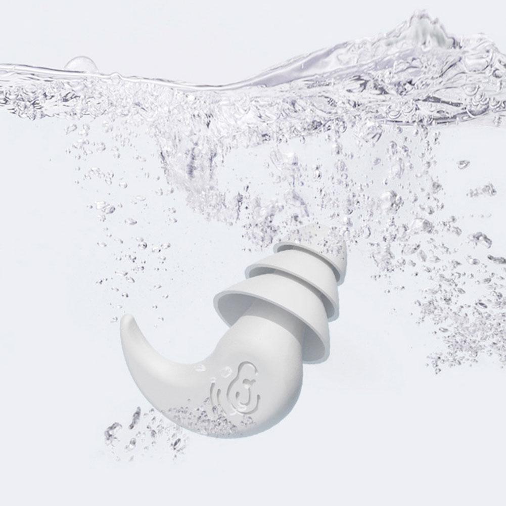 Soundproof Noise Reduction Ear Plugs Sleep Professional Silicone Waterproof Ears Earplug Anti-Noise Soft Sponge Sleeping Earplugs