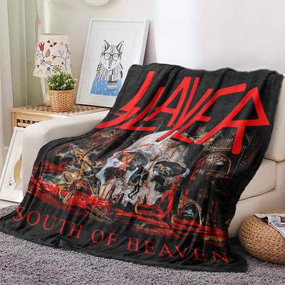 S-l-ayers Zespół Heavy Metalowy Miękki Pluszowy Koc, Koc Flanelowy do Salonu Sypialni Łóżka Sofy Piknikowy Pokrowiec Ciepły dla Dzieci