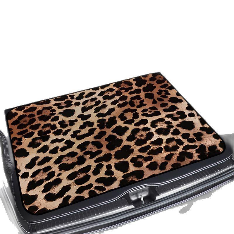 Temu Cross-Border Kofferraummatte: Schmutzabweisende, leicht zu reinigende Kristall-Samtmatte