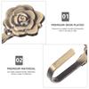 4 set Väggmonterade Gardinhållare Järnband Dekorativa Draperikrokar Elegant Rosblommönster Användning i Hem Hotell Restaurang
