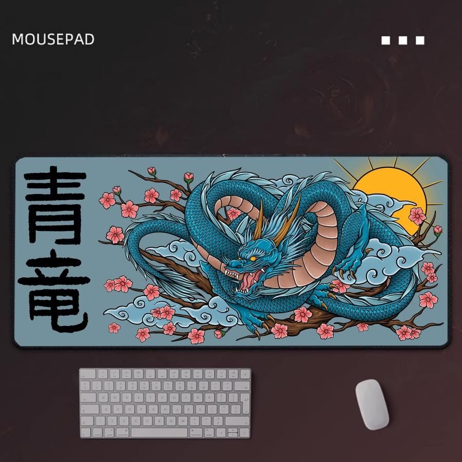 Gaming Mouse Pad Chinese Dragon Computer Gamer Mousepad Lock Edge Mouse Mat Game Accessories Keyboard Pads