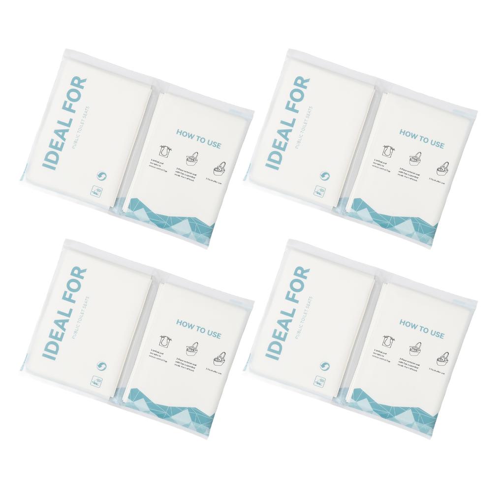 40Pcs Disposable Toilet Seat Cover Flushable Liners Protectors Essential Travel Accessories