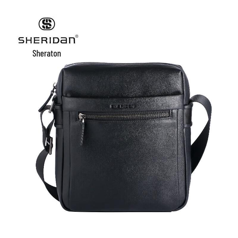

Мужская деловая сумка через плечо Sheraton из натуральной кожи