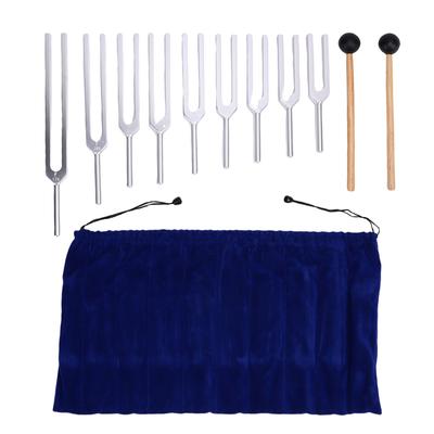 9 Pcs Tuning Fork Set Aluminum Alloy Sensory Tuning Forks for Healing 174HZ 285 396 417 528 639 741 852 963HZ