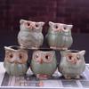 Ceramic Owl Succulent Flower Pot 0262 - Mini ZAKKA Animal Design
