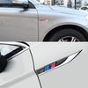2Pcs Metal Emblem Car Mark Side Wing Badge Sticker Body Fender Decal For BMW M E46 E90 F10 F30 G20 Performance X5 E92 E87 G30