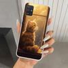 Anime Cat Rain Animal Phone Case for Samsung Galaxy A52 A32 A22 A12 A02S A50S A30S A10S Note 20 Ultra 10 Plus S10 A31 A20 A71 A7