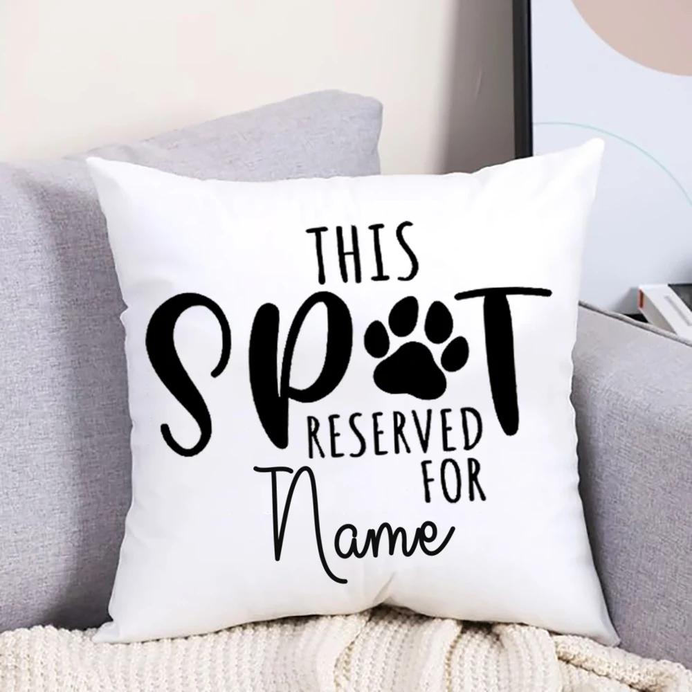 Персонализированная подушка для домашних животных с индивидуальным именем предназначенная для кошек и собак персонализированный чехол для подушки для собак украшение для избалованной собачки 2900₽