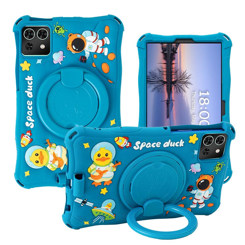 Rotating Cartoon Soft Case for Samsung Galaxy Tab A7 Lite A9 8.7inch SM-T220 T225 SM-X110 X115 Silicone Kids Stand Tablet Cover