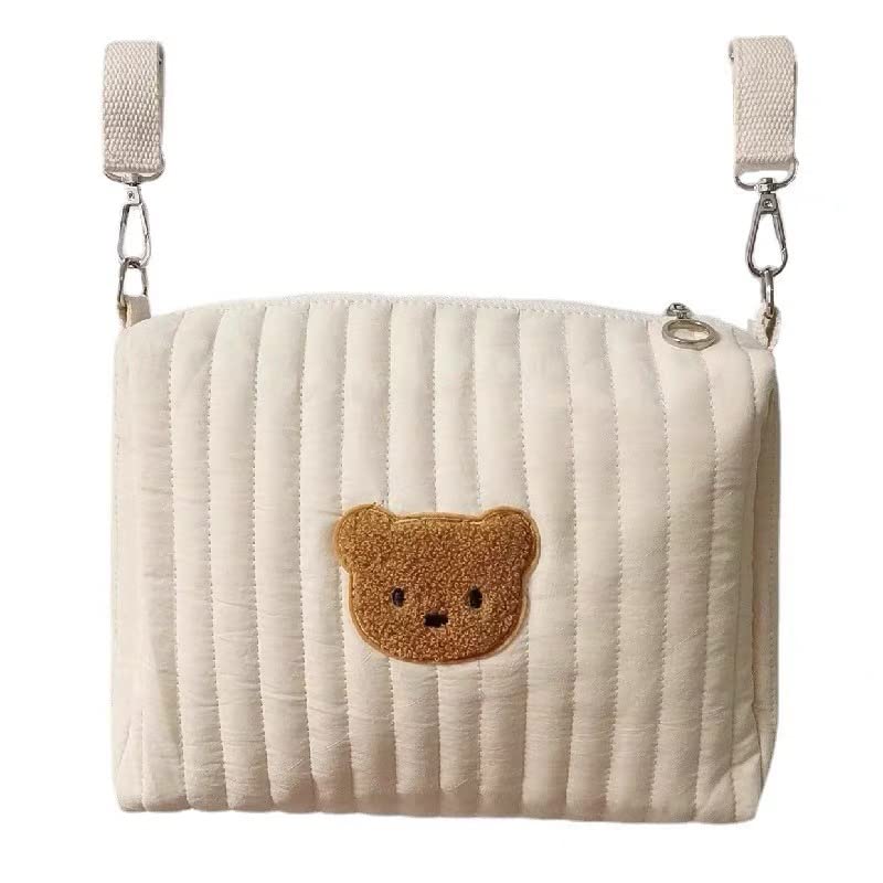Party Park Large Capacity Stroller Bag for and Small and Convenient Bear Design Pouch, Diapers, Clothes, Items, Accessories, Items,