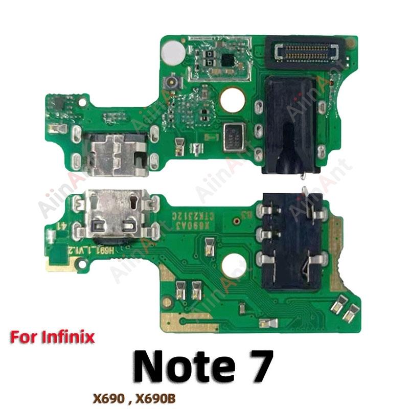 AiinAnt For Infinix Note 7 30 40 30i Pro Lite Vip 4G 5G Dock Mic USB Charger Board Charging Connector Port Flex Cable