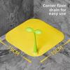 Bean Sprout Silicone Floor Drain Cover: Deodorizing, Anti-Insect Sticker for Bathroom.