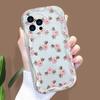 Kreslený vzor krémová textura pouzdro vlnitý okraj měkký silikonový kryt pouzdro na telefon pro iPhone Samsung Huawei Honor Xiaomi Redmi Infinix Tecno