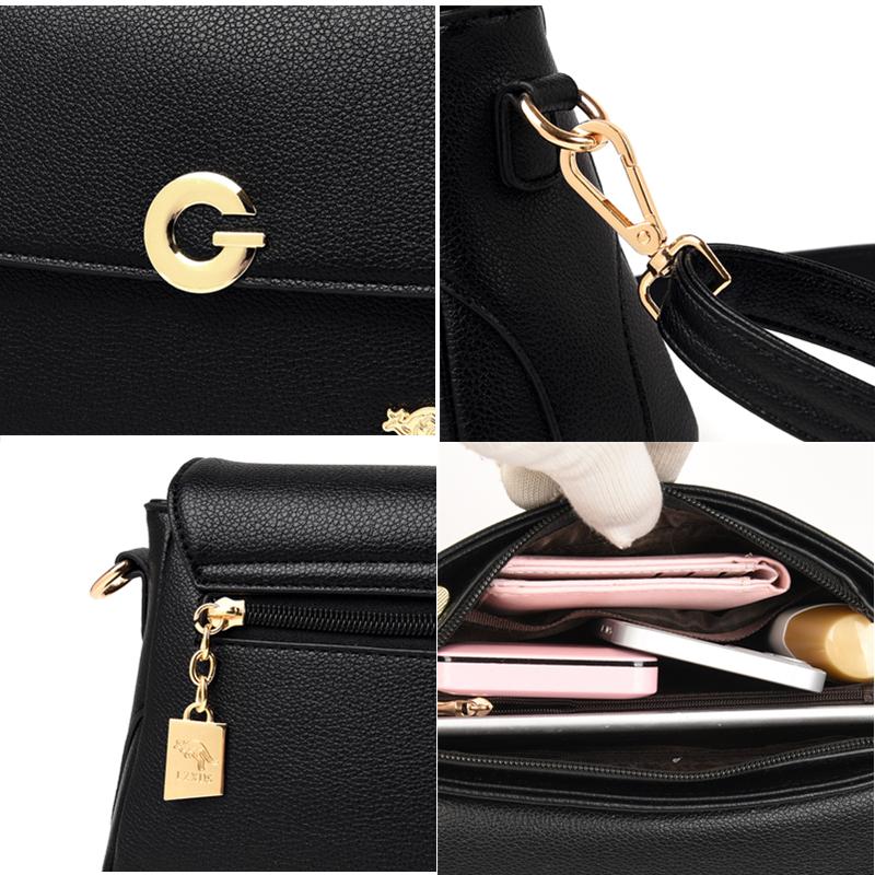 Hochwertige Leder UmhängetascheModische Damen Luxus Damen Schulter Messenger Tasche