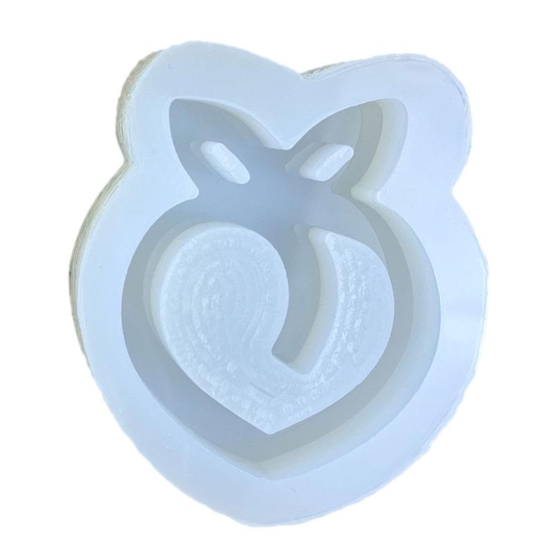 

Resin Shaker Mold DIY Cute Peach Quicksand Resin Casting Epoxy Mold Jewelry Shaker Silicone Mold for Pendant Decor Craft S