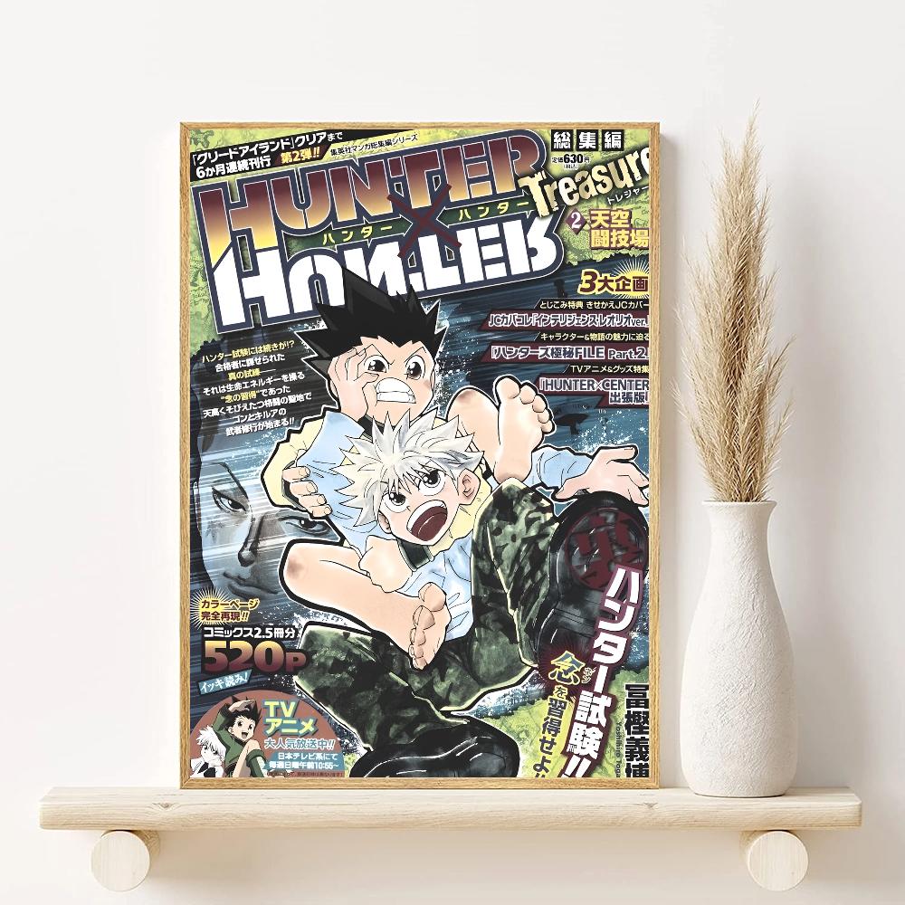 Anime H-Hunter X Hunter Poster HD Art Sticky Wall Waterproof Home Living Room Bedroom Bar Aesthetic Decoration