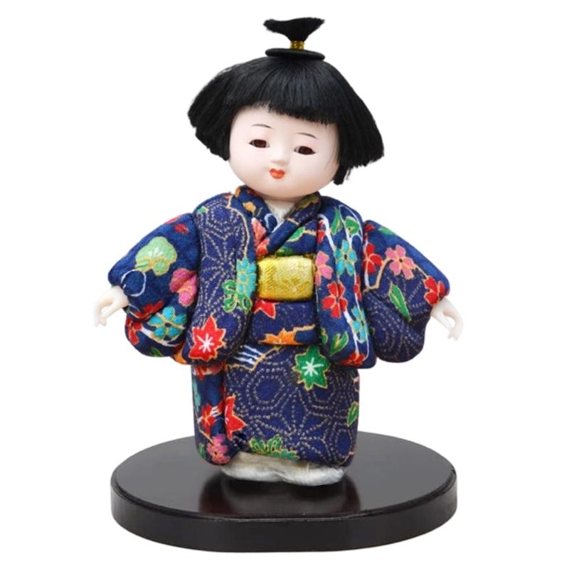 Geisha Doll Action Figures Kimono Girl Statue Collectible Figurines Decorative Sculptures Ornament Office Home Decors