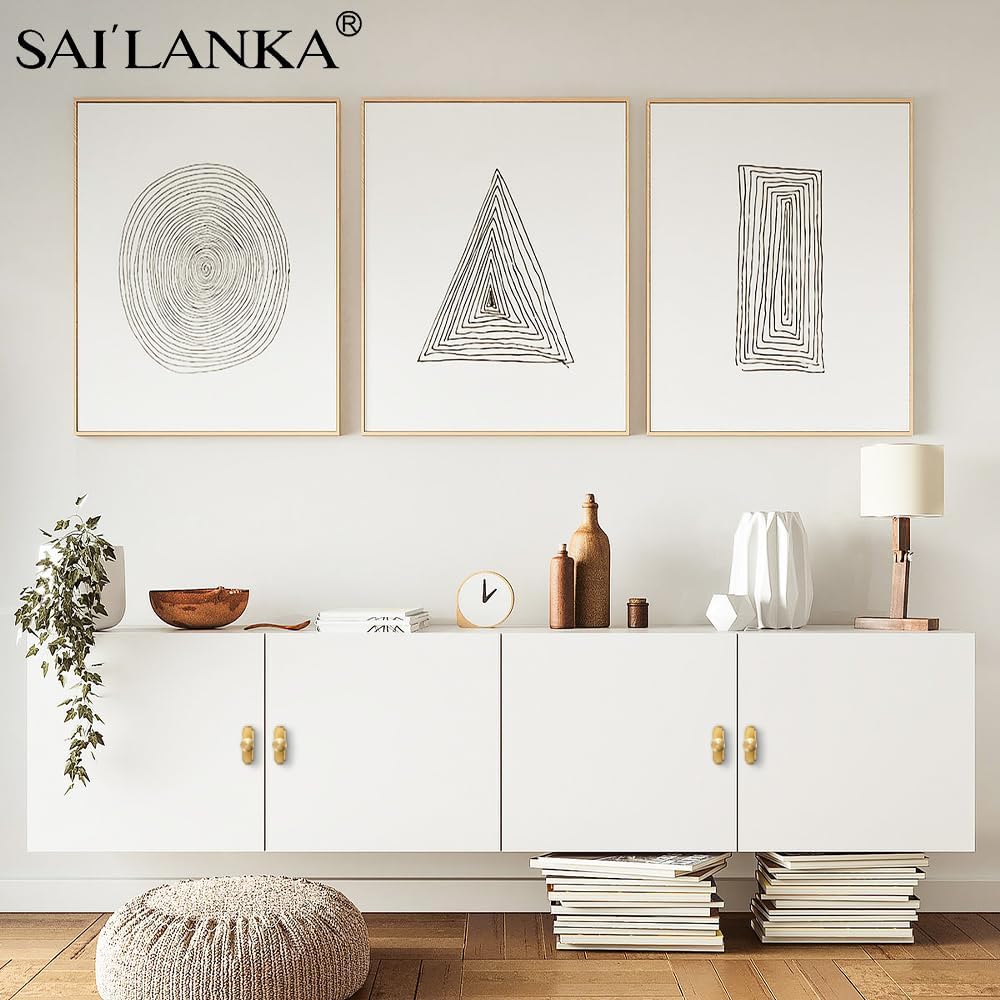 2 Pack 1-1/5 inch Kitchen Cabinet Knobs Pulls Drawer Knobs Brass Vintage Dresser Cupboard Hardware Pulls Knobs Handle, Brushed Brass