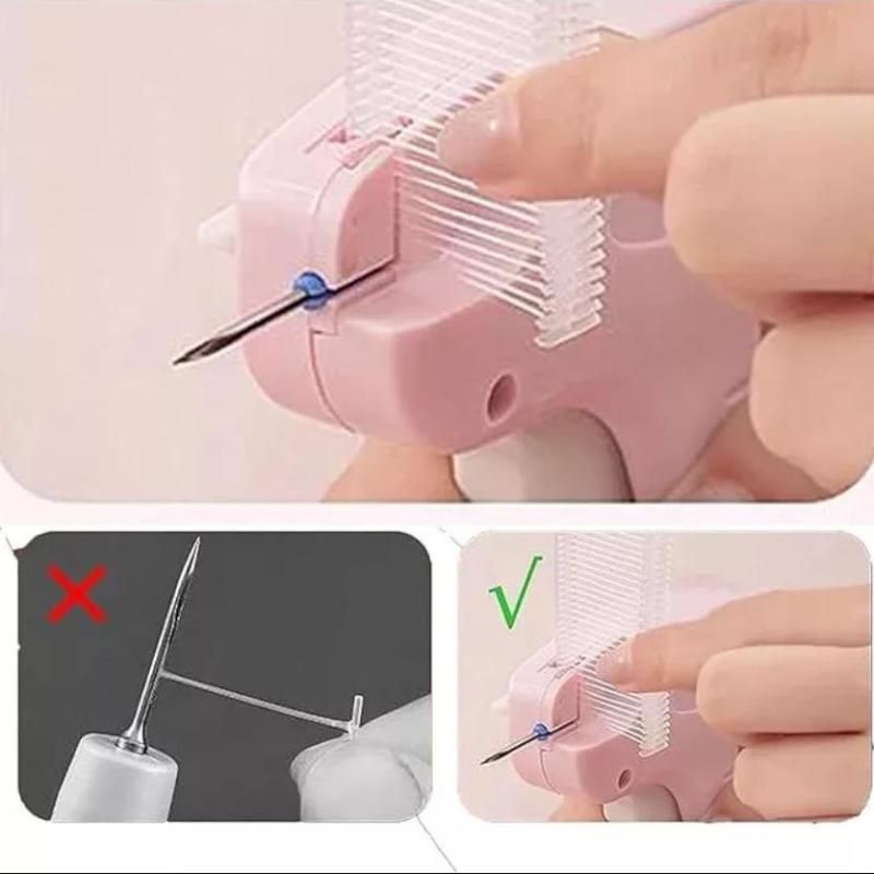 Etikettierpistole Quilt-Halter Anhängerpistole Weiches Silikon Nadeloser Schnappverschluss Einzelnadel Nähpistole Nicht-Verfolgung Blatt Anti-Rutsch Werkzeug