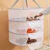 1Pc Multifunctional Household Drying Net Drying Fish Dry Insect Proof Drying Net Drying Clothes Windproof Folding Closed