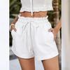 Pantalones Cortos Casuales de Moda Sueltos de Color Sólido para Mujer Verano 2026 - Estilo Europeo y Americano