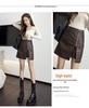 Women's PU Leather High-Waist Slit Midi Skirt - Autumn/Winter 2023 Fashion A-Line Bodycon Skirt