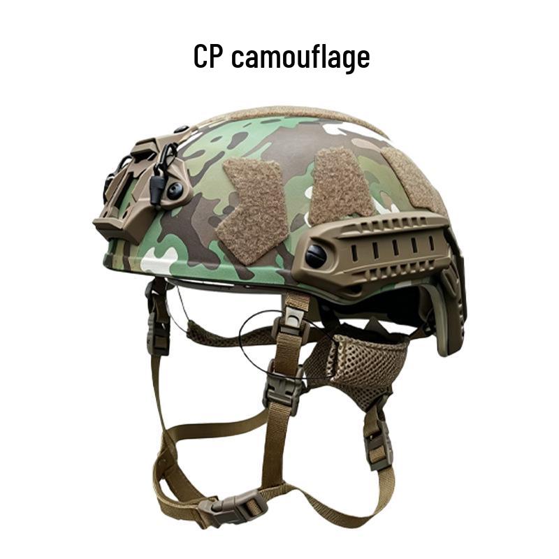 Fast CP Camouflage Tactical Cycling Helmet - Outdoor Protective ABS Helmet for Military Fans and CS Games. One Size