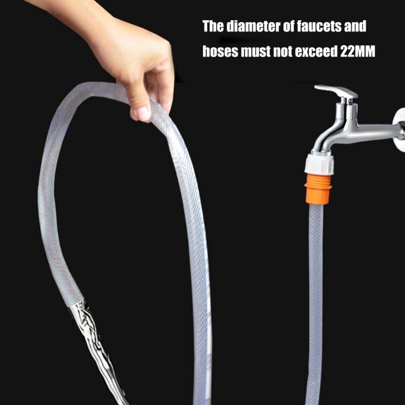Water Pipe Faucet Adapter Plastic Pipe Quick Connector Universals Faucet Round Tap Adapter for Multiple Hose Sizes
