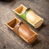 Tea tray Chinese Zen tea ceremony bamboo creative tea table dry fruit tray dessert retro tray fruit bowl