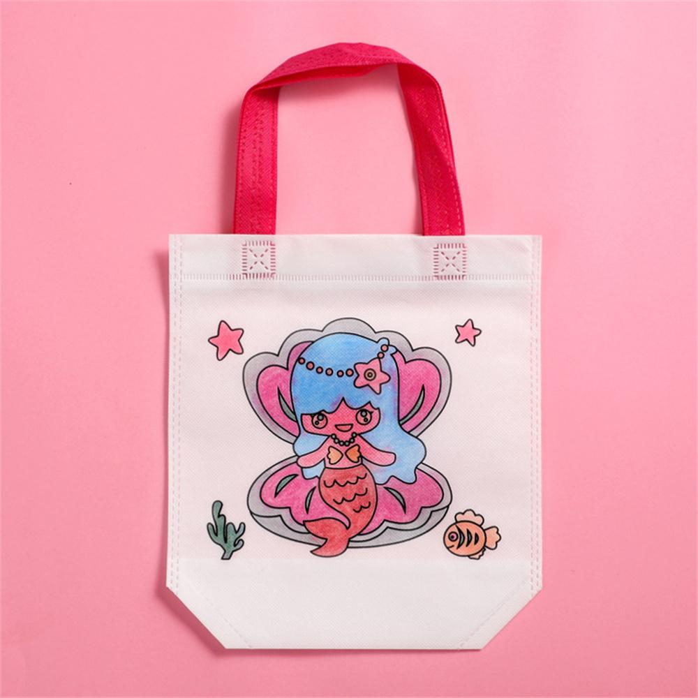 Τσάντα Γκράφιτι DIY με Μαρκαδόρο Ζωγραφικής Αποκριάτικη Τέχνη Ζώων Τσάντες Δώρων για Παιδιά Οικολογική Επαναχρησιμοποιήσιμη Μίνι Μη Υφασμένη Τσάντα Αγορών