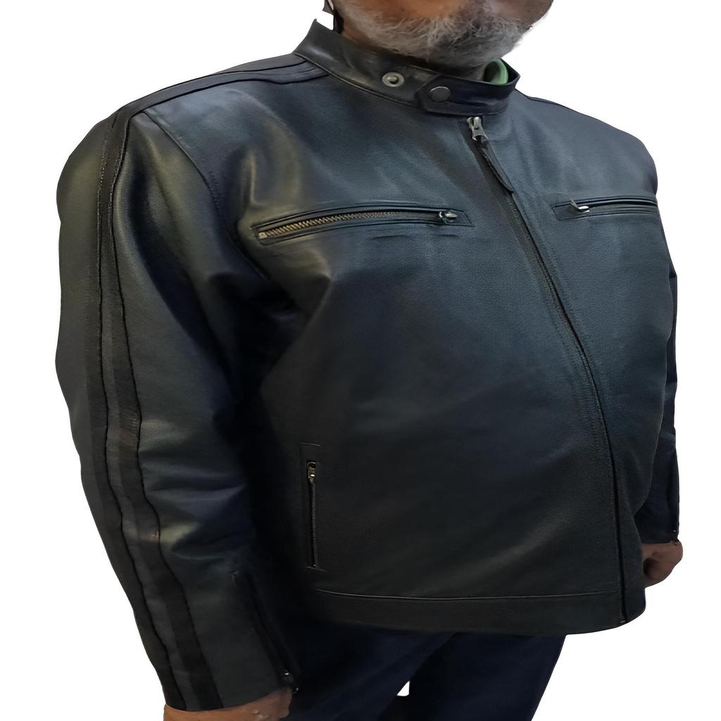 NOORA Men's Real Leather Jacket ST058