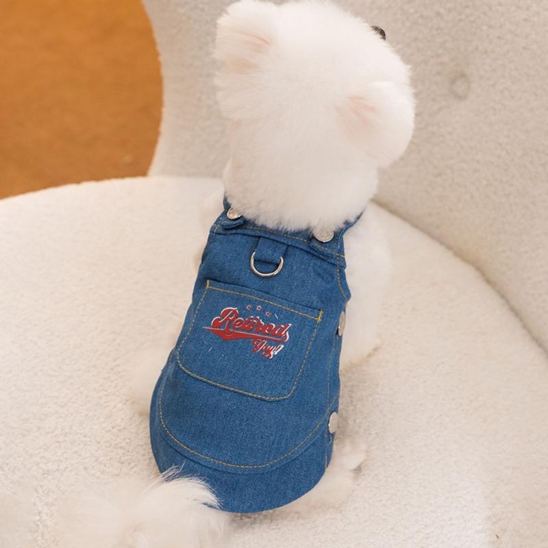 Modischer Jeansrock für Haustiere Welpen Luxusrock Hundekleidung Prinzessinnenkleider für tägliche Spaziergänge oder Fotoshootings