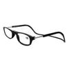 1.0 to 4.0 Magnification Magnetic Hanging Reading Glasses Front Snap Click Connect Neck Adjustable Nose Pads Lightweight