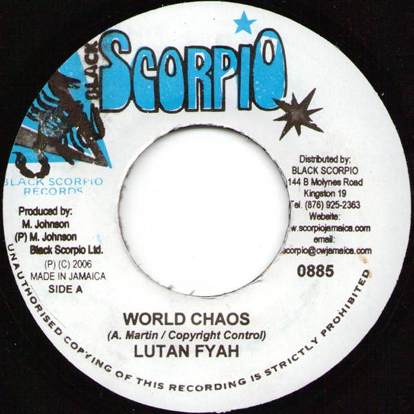

7inch Record LUTAN FYAH / LEOPARD - World Chaos 0885 Black Scorpio 2006 Jamaica Reggae, Ska & Dub Used